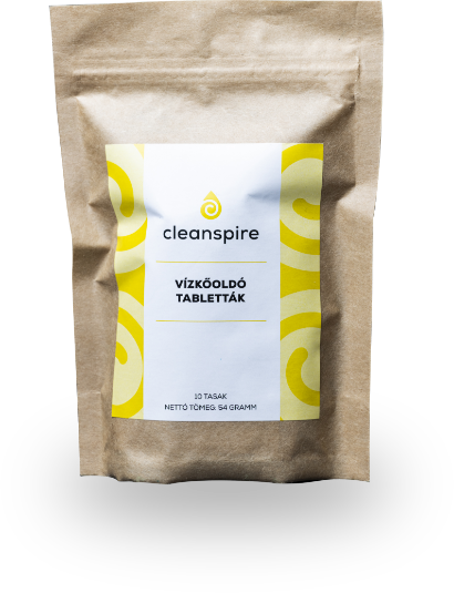 Cleanspire-Vízkőoldó tabletták.